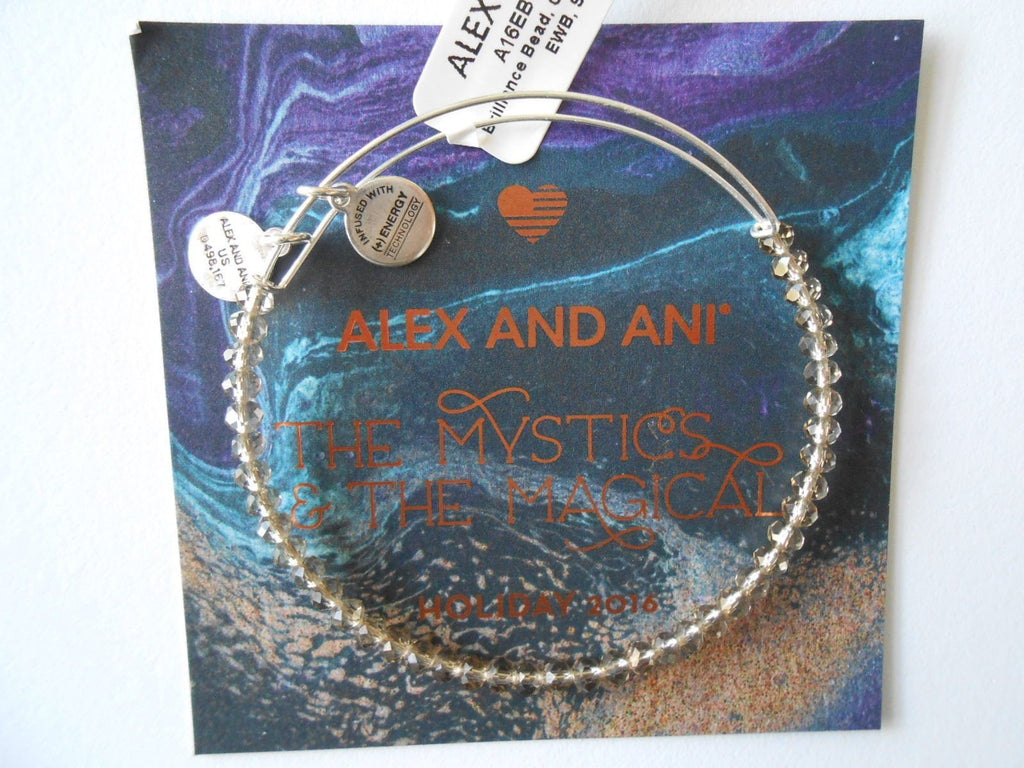 Alex and Ani Brilliance Bead Crescent Moon Blush/Shinny Bracelet
