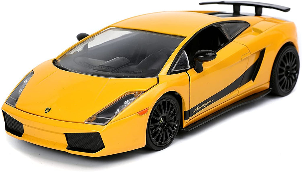 Jada Toys Fast & Furious 1:24 Lamborghini Gallardo Superleggera Die-cast Car Yellow, Toys for Kids and Adults
