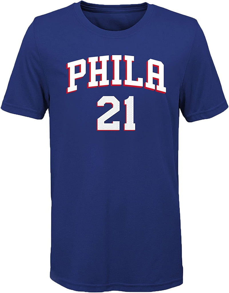 Outerstuff Joel Embiid Philadelphia 76ers Blue Youth Name & Number T-Shirt X-Large 18/20