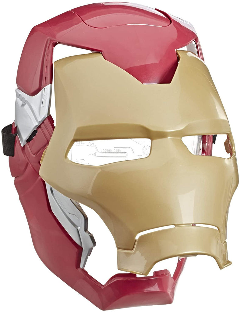 Avengers Marvel Iron Man Flip FX Mask with Flip-Activated Light Effects for Costume and Role-Play Dress Up Brown/a