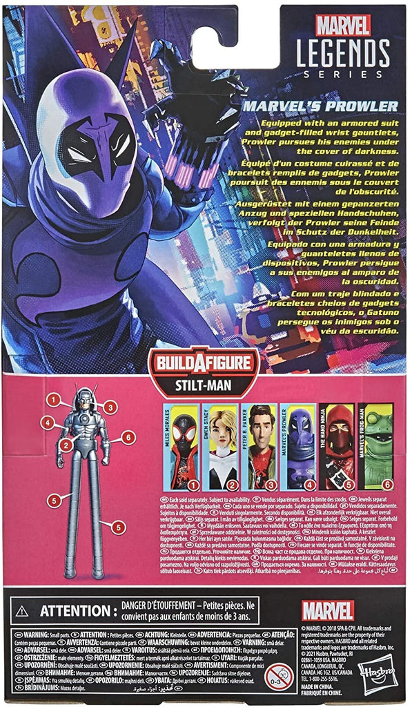 Spider-Man Hasbro Marvel Legends Series Into The Spider-Verse Marvel’s Prowler 6-inch Collectible Action Figure Toy for Kids Age 4 and Up