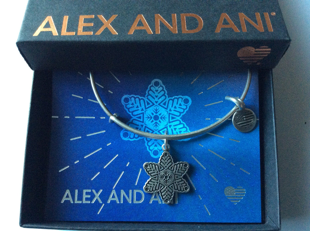 Alex and Ani Womens Star Flower Bangle
