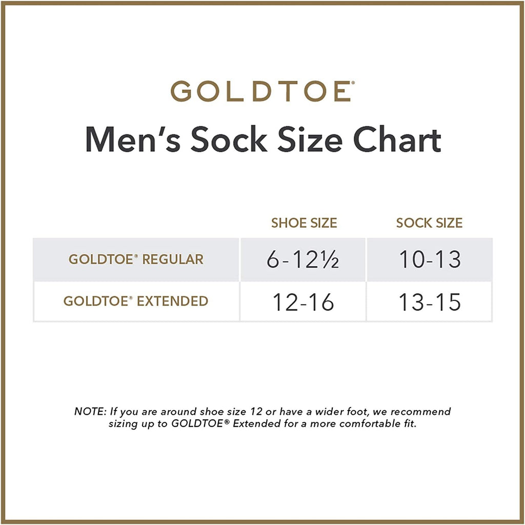 Gold Toe Men's Socks Crew Athletic 6-Pack Breathable Soft Cotton Blend Slightly Irregular