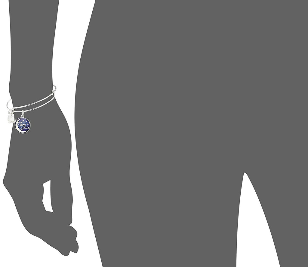 Alex and Ani Charity by Design Stellar Love Expandable Wire Bangle Charm Bracelet
