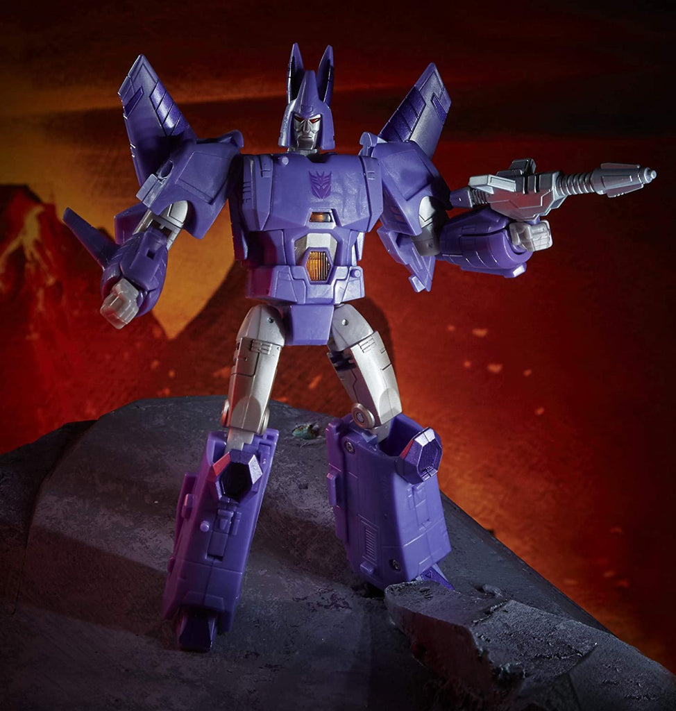 Transformers Toys Generations War for Cybertron: Kingdom Voyager WFC-K9 Cyclonus Action Figure - Kids Ages 8 and Up, 7-inch