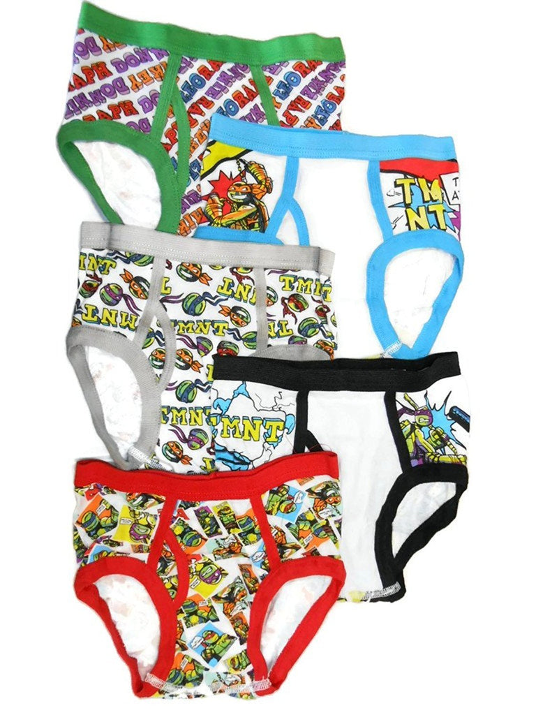 Nickelodeon Little Boys' Teenage Mutant Ninja Turtles Underwear,  (Pack of 5)