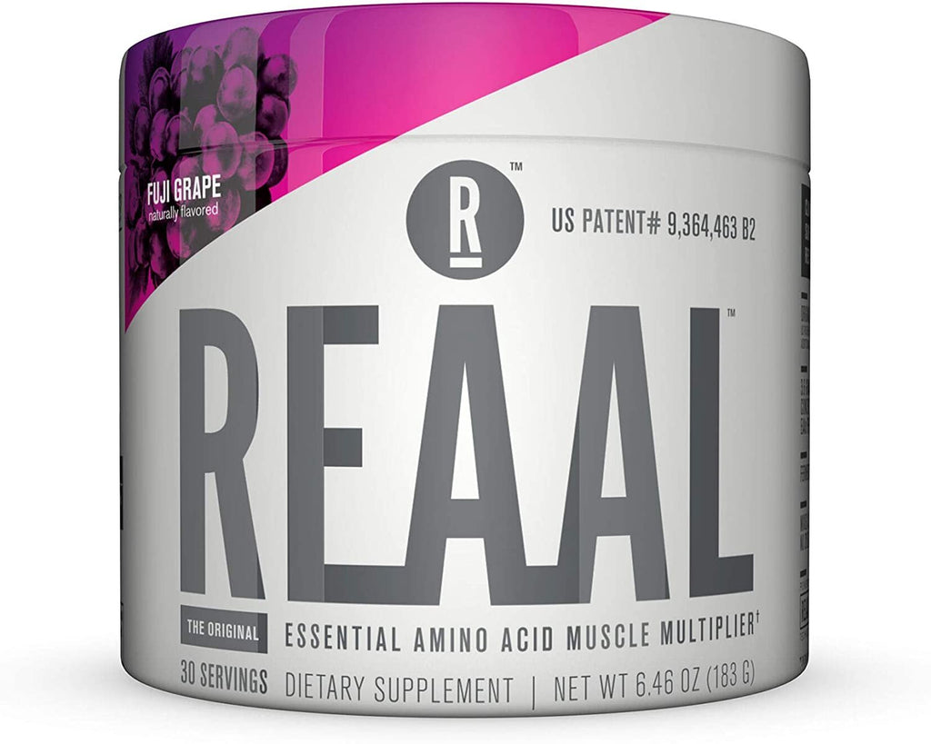 REAAL - REAAL Fuji Grape Powder, Helps Build, Restore, and Maintain Lean Muscle with Essential Amino Acids, Gluten Free, Bloat Free, Lactose Free, Caffeine Free, Vegan, 30 Servings (6.77 Oz)