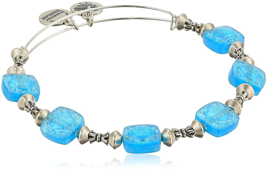 Alex and Ani Womens Square Halo Ocean Bangle