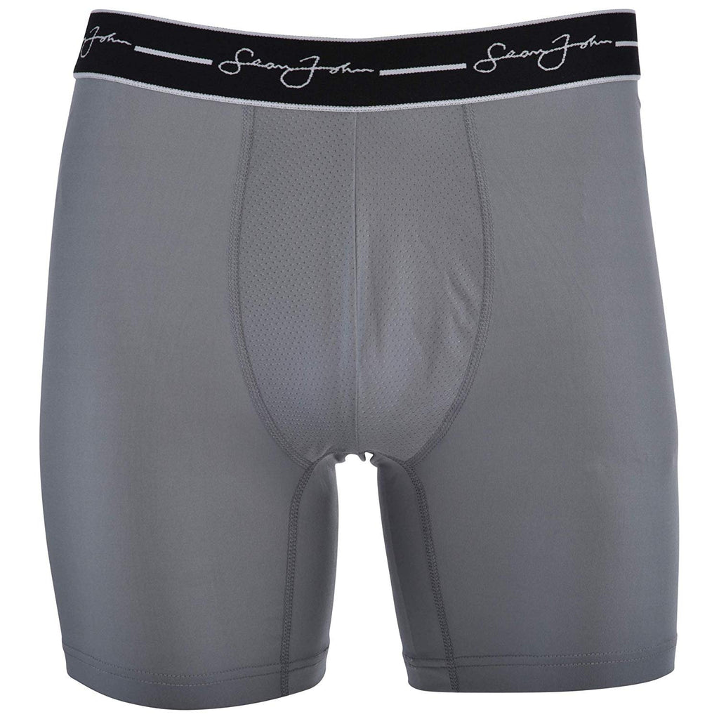 Sean John Mens Performance Boxer Briefs - 3 Pack Stretch Athletic Fit Underwear