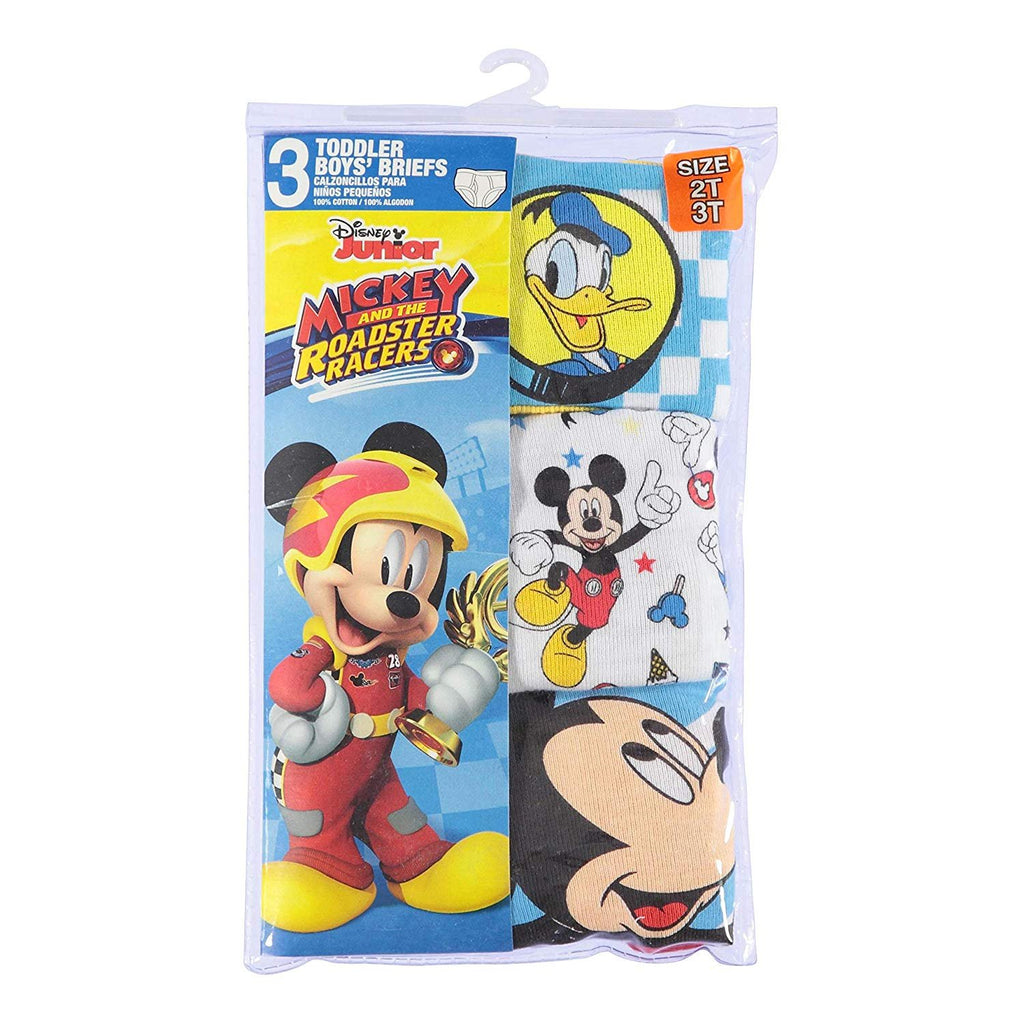 Disney Boys' Toddler Mickey Mouse 3-Pack or 7-Pack Briefs 18M, 2/3T, 4T