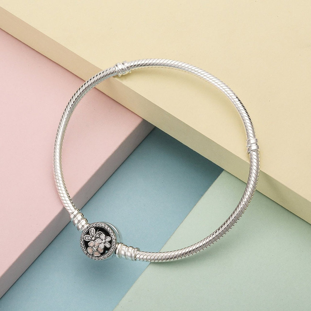PANDORA Poetic Blooms Bracelet, Mixed Enamels & Clear CZ 590744CZ