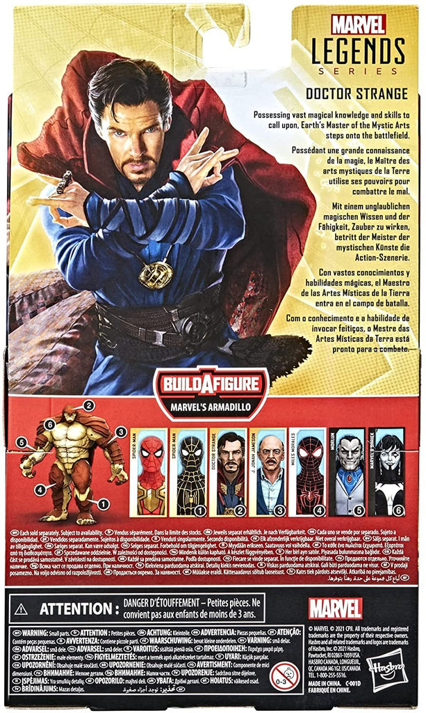 Spider-Man Marvel Legends Series Doctor Strange 6-inch Collectible Action Figure Toy and 4 Accessories and 1 Build-A-Figure Part(s)