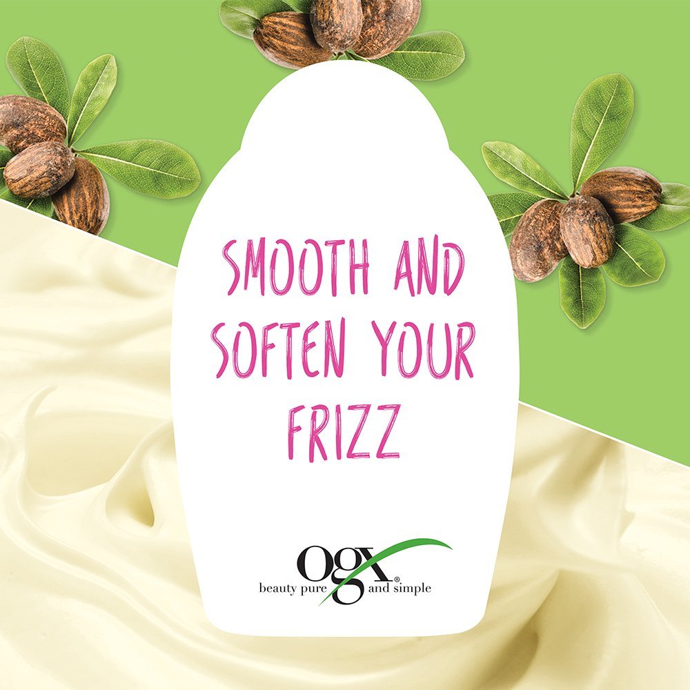 OGX Frizz-Defy/Moisture + Shea Soft & Smooth Shampoo, 13 Ounce