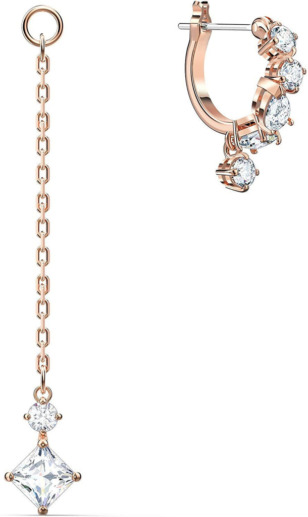 SWAROVSKI Women's Attract Rose-Gold Tone Plated White Crystal Jewelry Collection