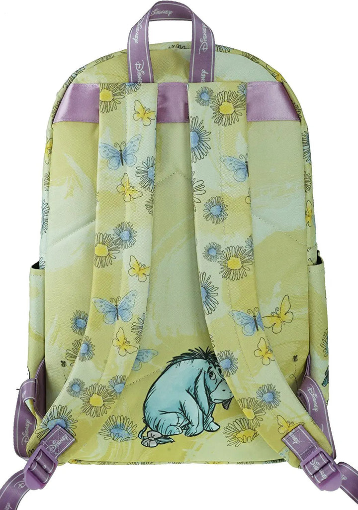 KBNL Classic Disney Winnie The Pooh Backpack with Laptop Compartment for School, Travel, and Work, Multicolor (A22208-WTP)