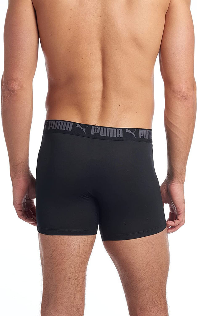 PUMA Men's 4 Pack Performance Boxer Briefs