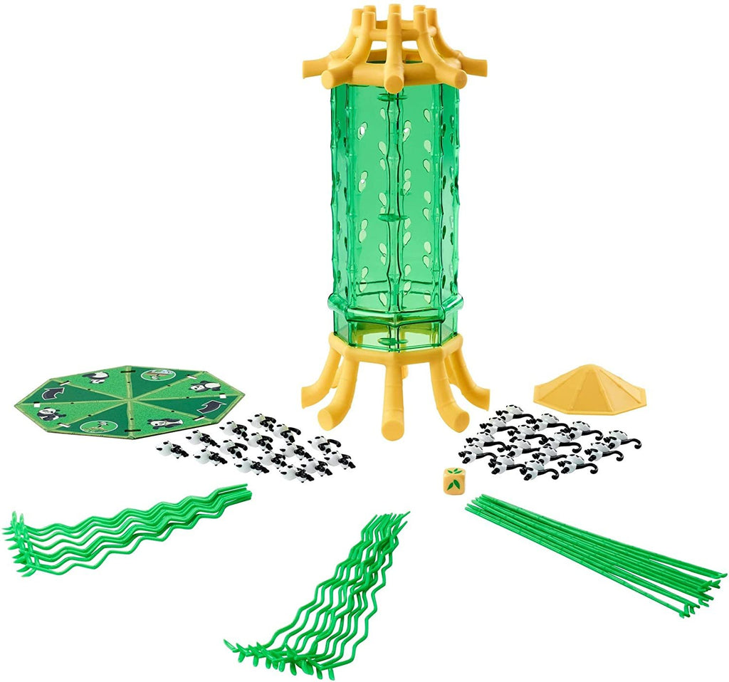 Mattel Games Kerplunk Pandas Kids Game with Pagoda Tower, Bamboo Sticks & Toy Bears, Kids Gift Ages 5 Years & Older