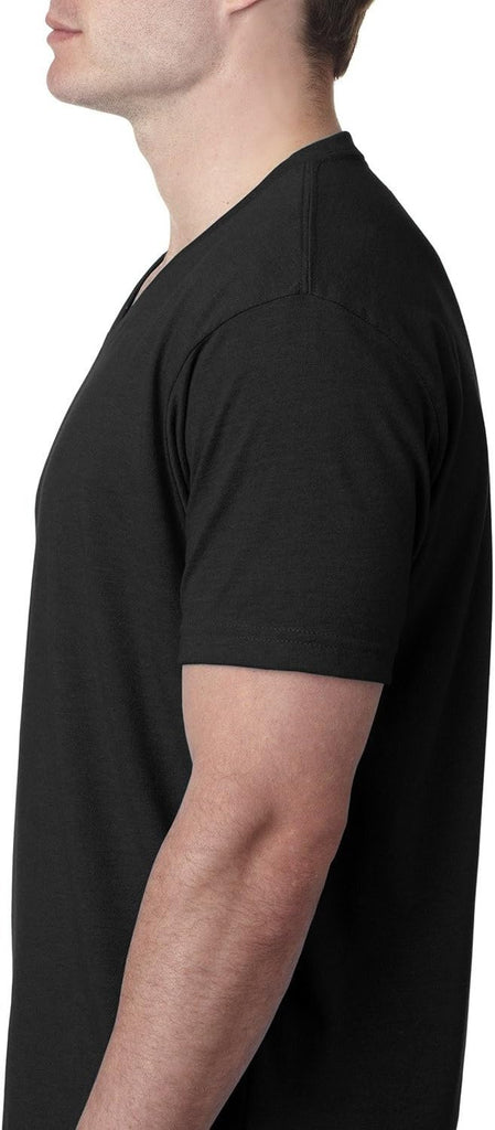 Next Level Men's CVC Combed Baby Rib Knit V-Neck T-Shirt