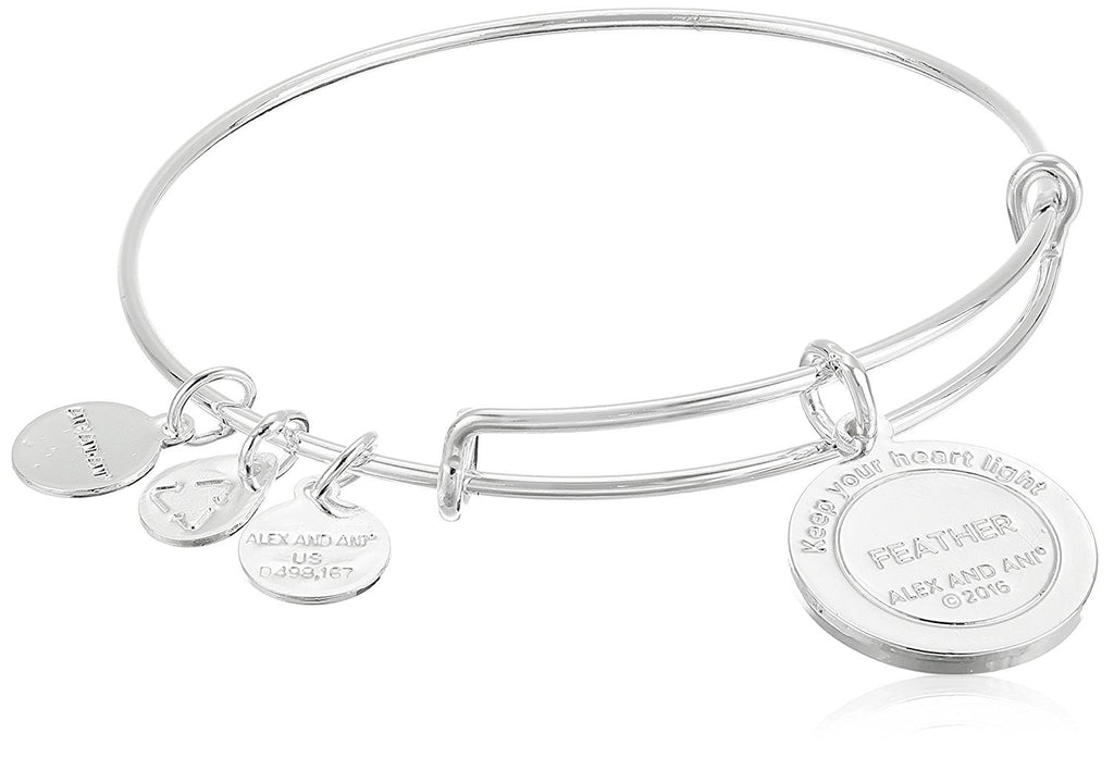 Alex and Ani Womens Art Infusion Feather Bracelet