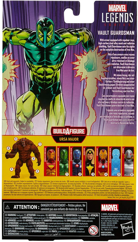 Marvel Hasbro Legends Series 6-inch Vault Guardsman Action Figure Toy, Includes 3 Accessories and Build-A-Figure Part, Premium Design and Articulation