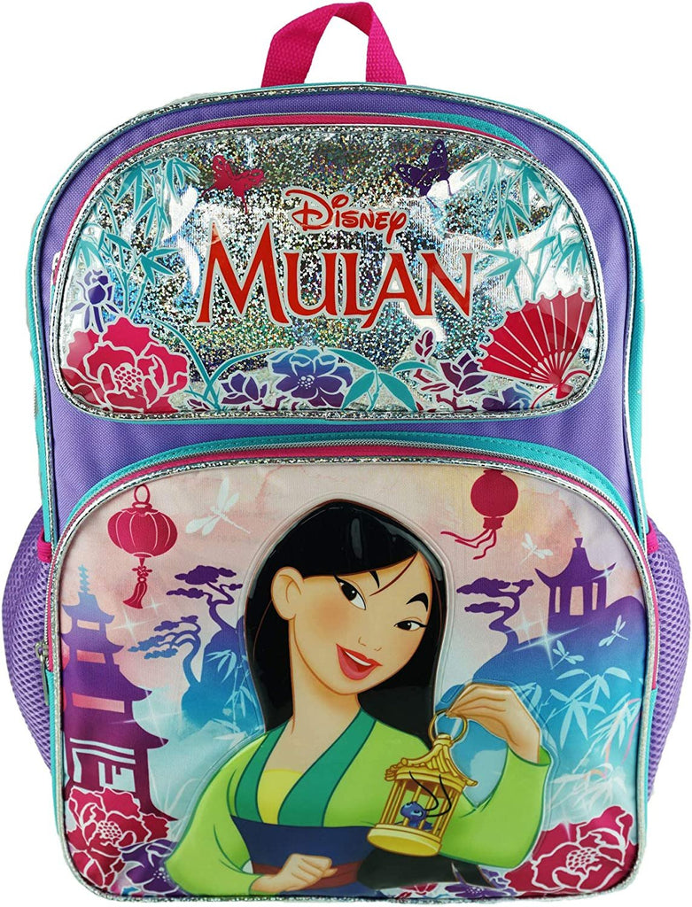 Disney Princess - Mulan Deluxe 16" Full Size Backpack - Pretty and Brave - A19393