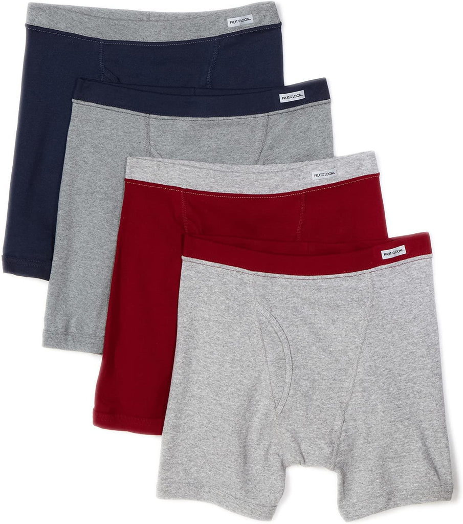 Fruit Of The Loom Men's  Boxer Briefs(Pack of 4)