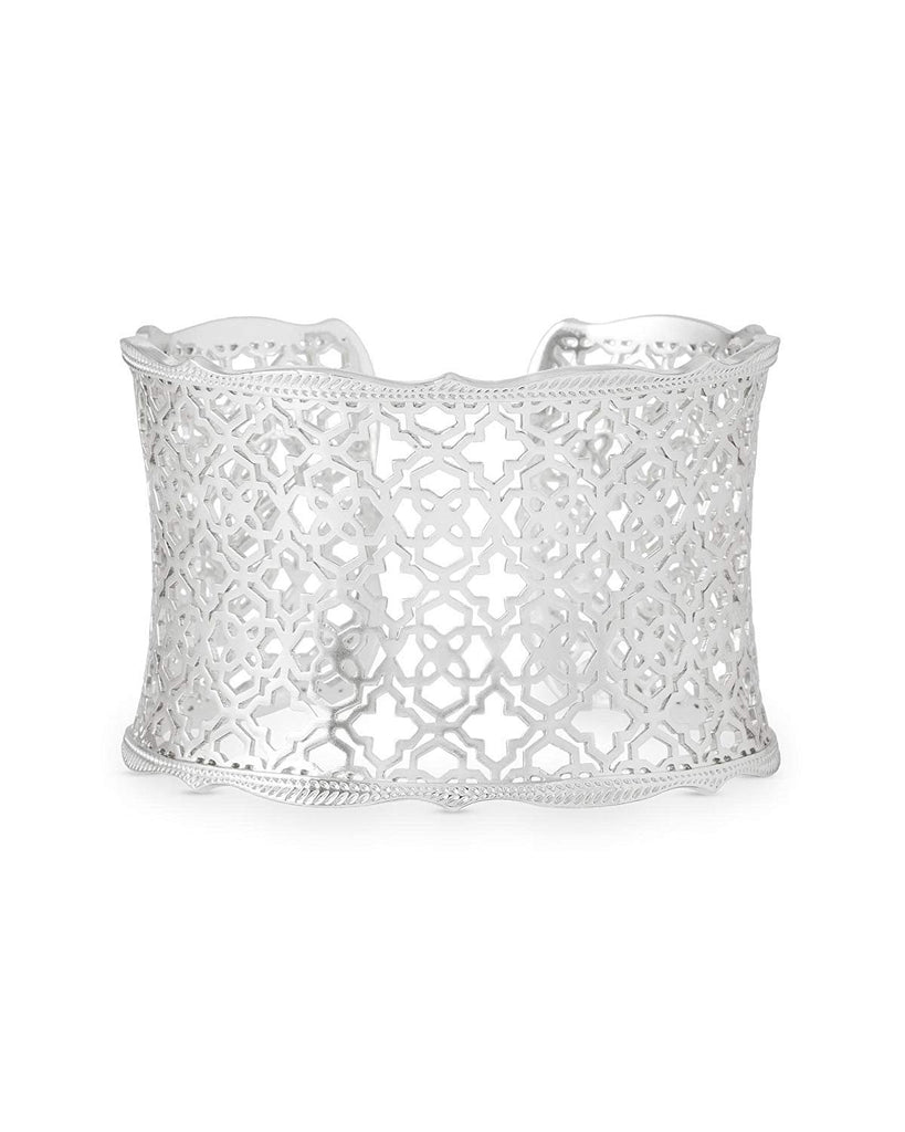 Kendra Scott Candice Silver Cuff Bracelet In Silver Filigree