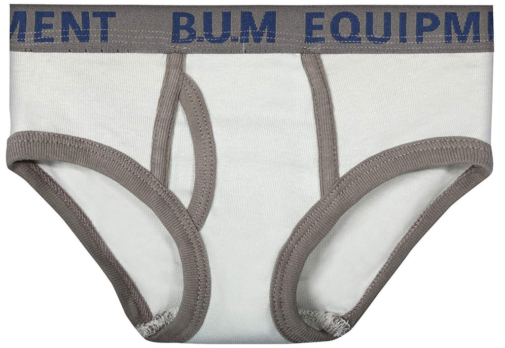 B.U.M. Equipment Toddler and Little Boys' 6 Pack Underwear Briefs, Solids and Prints