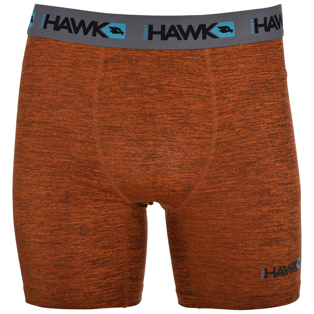 TONY HAWK Mens Performance Underwear - 3-Pack Stretch Performance Boxer Briefs Training Breathable Athletic Fit No Fly