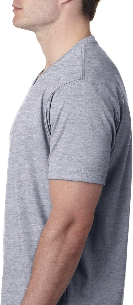 Next Level Men's CVC Combed Baby Rib Knit V-Neck T-Shirt
