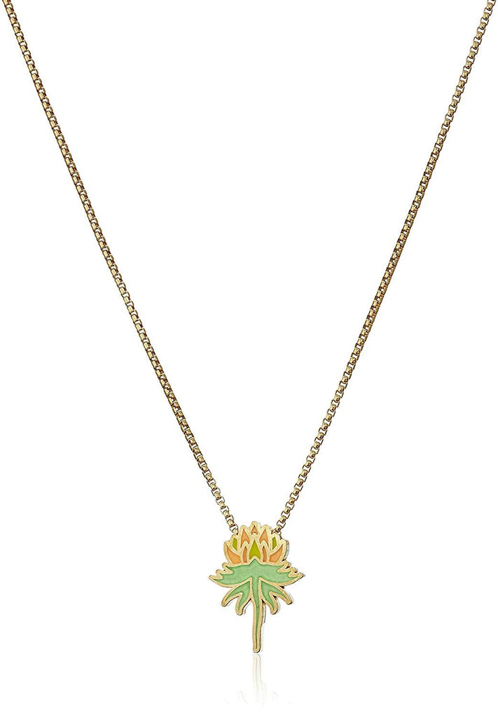 Alex and Ani Women's Wrinkle in Time - Orange Uriel Flower 18 Inch Adjustable Necklace