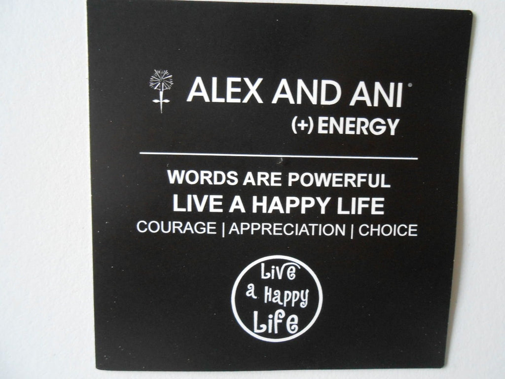 Alex and Ani Bangle Bar Live A Happy Life Expandable Bracelet