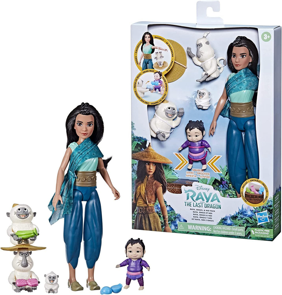 Disney's Raya and The Last Dragon, Raya, Ongis, and NOI Pack, Fashion Doll Clothes and Accessories, Toy for Kids 3 and Up