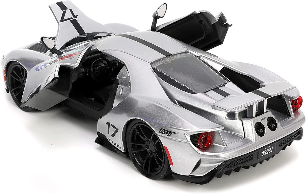 Jada Toys Big Time Muscle 1:24 2017 Ford GT Die-cast Car, Toys for Kids and Adults