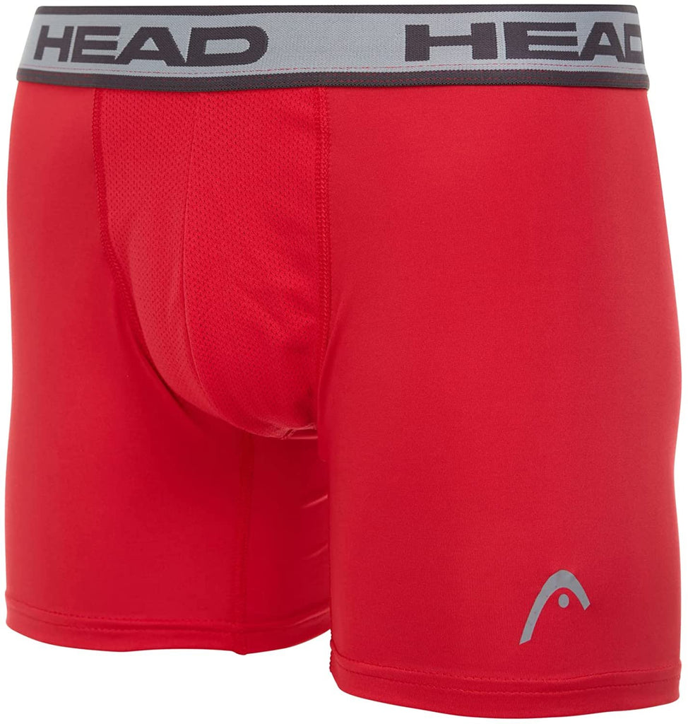 HEAD Mens Performance Boxer Briefs - SPORTY FIT Short Leg 6-Pack Mystery Colors Stretch Underwear Breathable No Fly (S-5X)