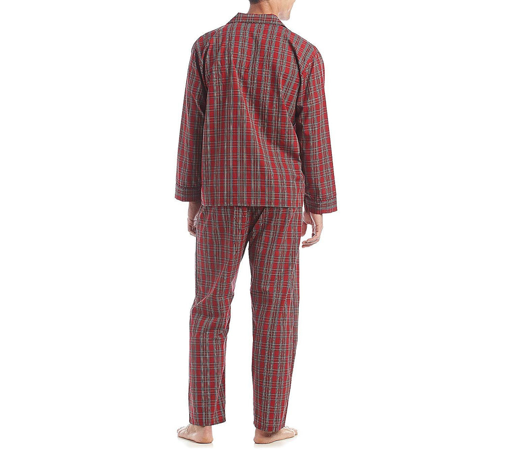 Hanes Men's Woven Plain-Weave Pajama Set