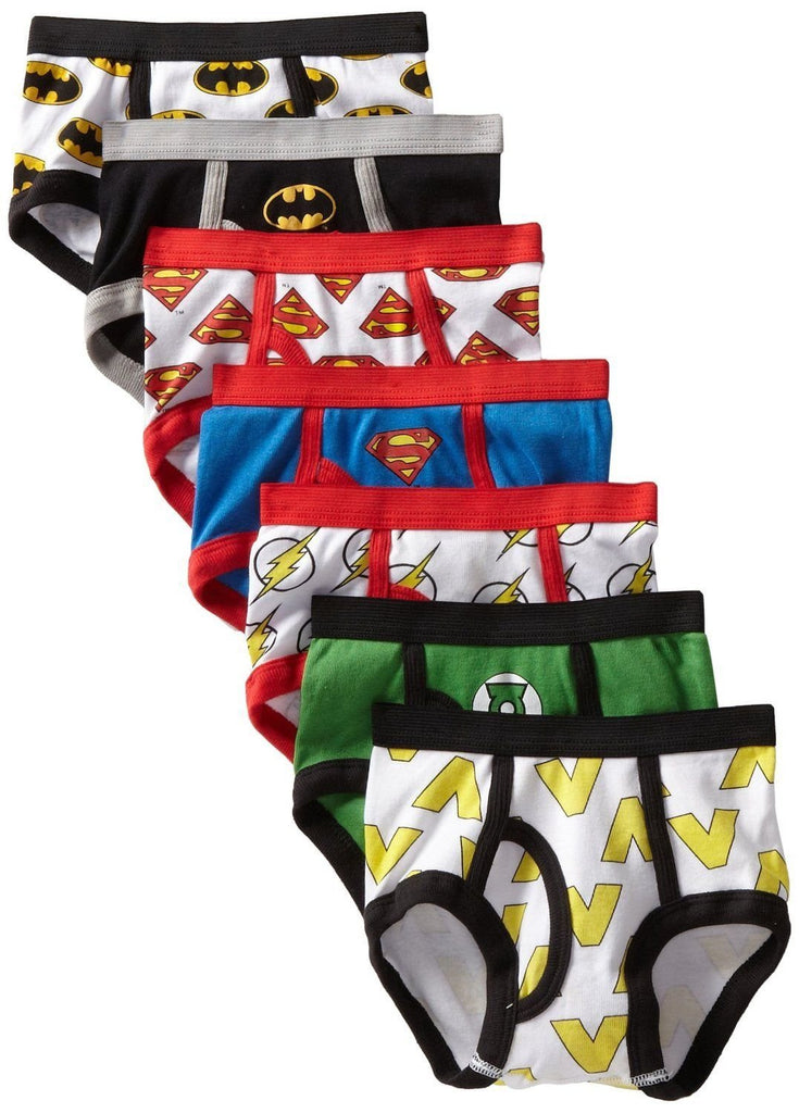 Justice League Little Boys' Toddler Briefs, Pack of Seven Batman