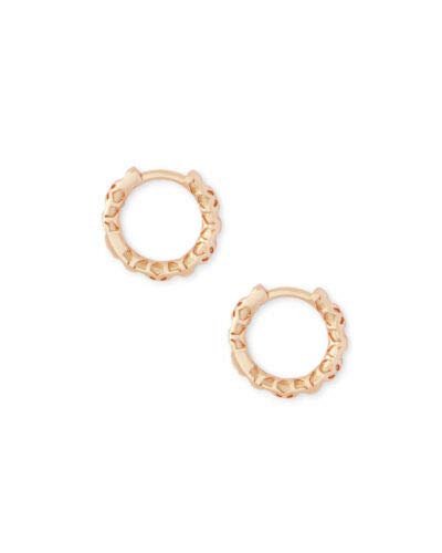 Kendra Scott Maggie Filigree Huggie Earrings in Rose Gold