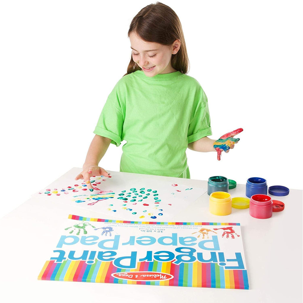-Melissa&-Doug Finger Paint Paper Pad (12"x18")