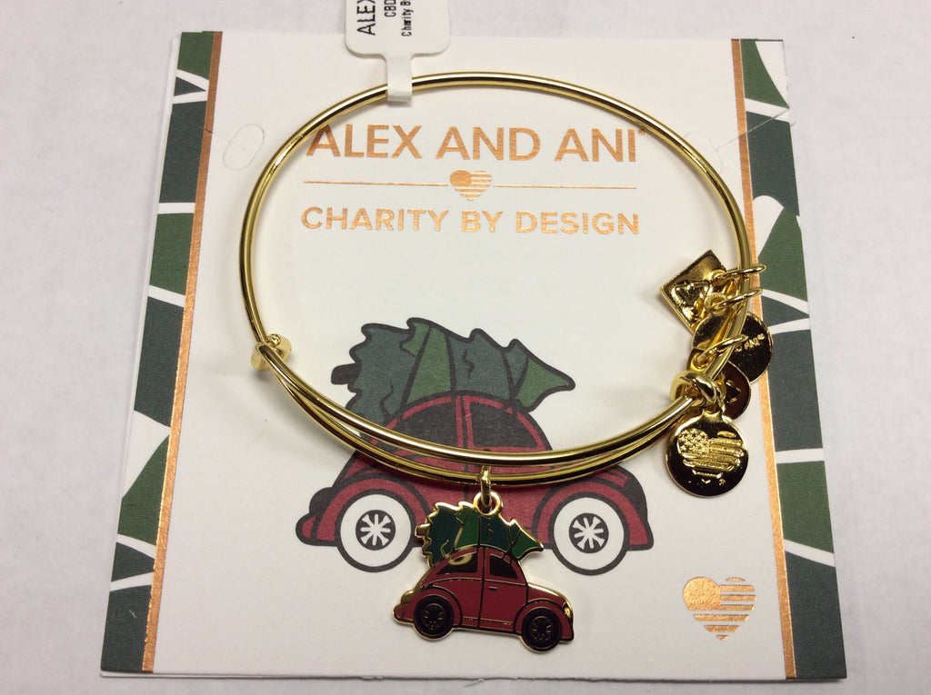 Alex and Ani Womens Charity Design - Christmas Car Bangle