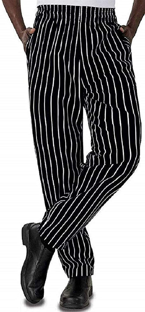 Sand Storm Baggy Chef Pants 100% Cotton XS-6X Vintage, Cupcakes, Chalk Stripe Pockets