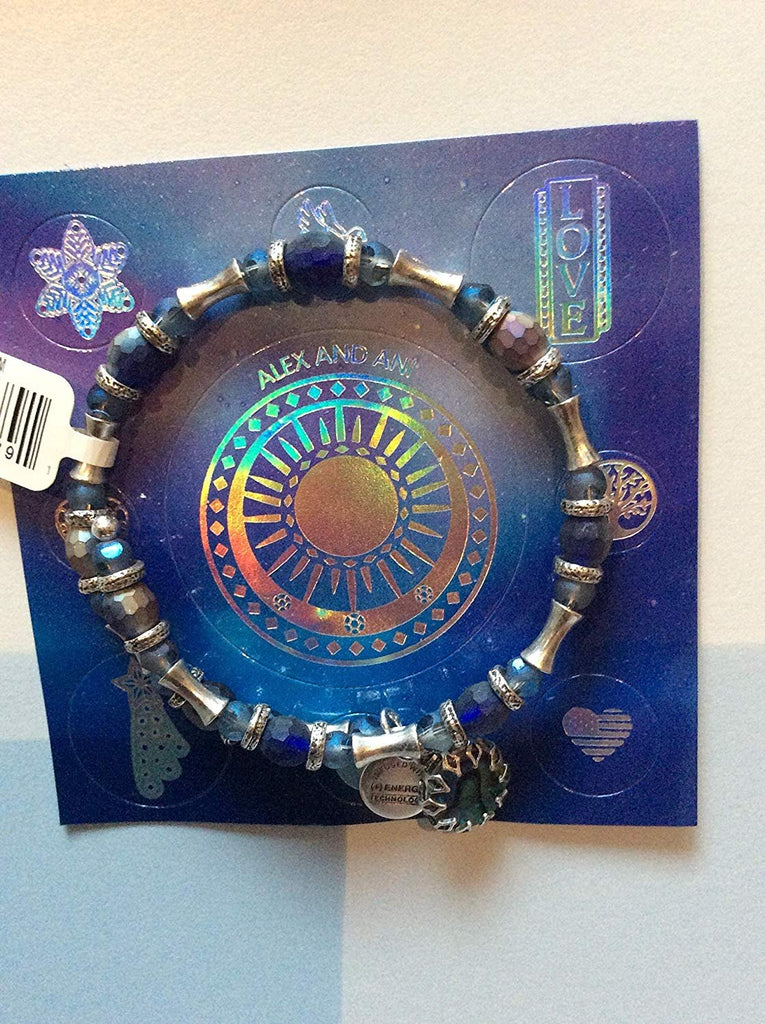Alex and Ani Riches Wrap Bangle Bracelet Rafaelian Silver Tag Box Card