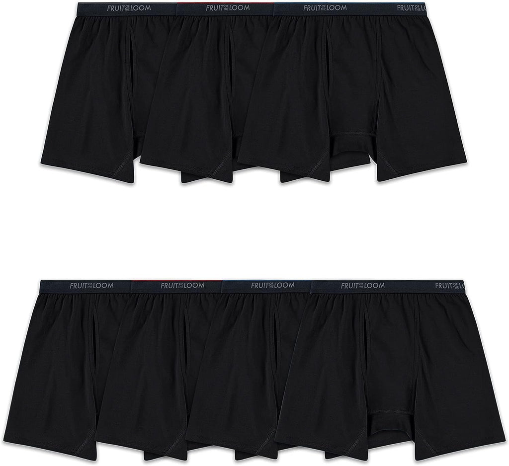 Fruit of the Loom Men's 360 Stretch Boxer Briefs (Quick Dry & Moisture Wicking)