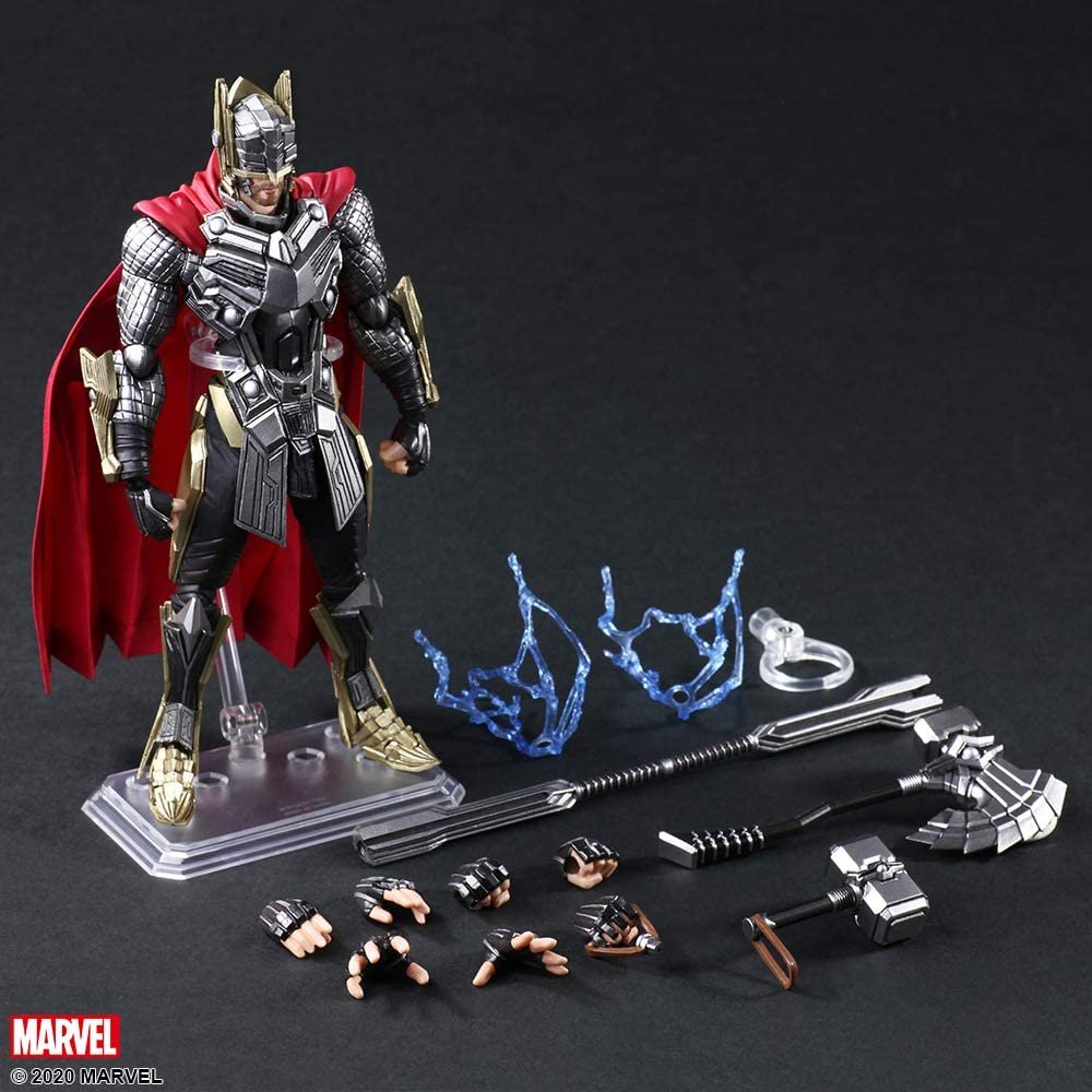 Square Enix Marvel Universe Thor Variant Bring Arts Action Figure, Multicolor
