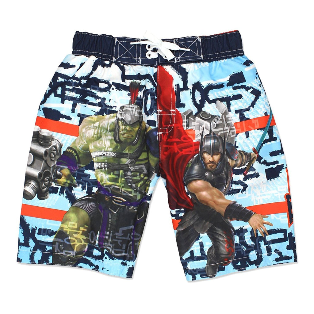 Avengers Superhero Boys Swim Trunks Swimwear (Toddler/Little Kid/Big Kid)