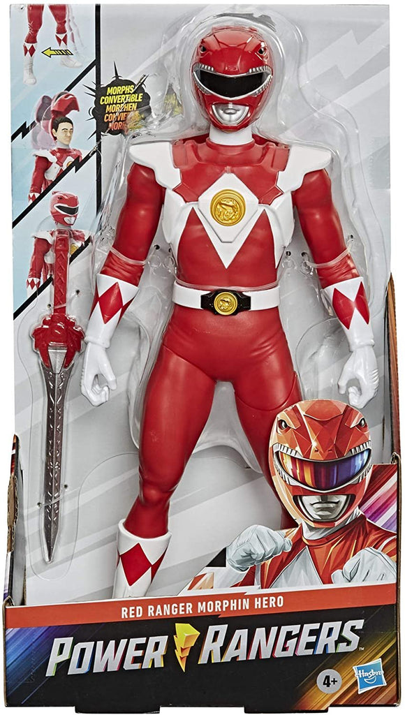 Power Rangers Mighty Morphin Power Rangers Red Ranger Morphin Hero 12-inch Action Figure Toy with Accessory, Inspired by The Power Rangers TV Show