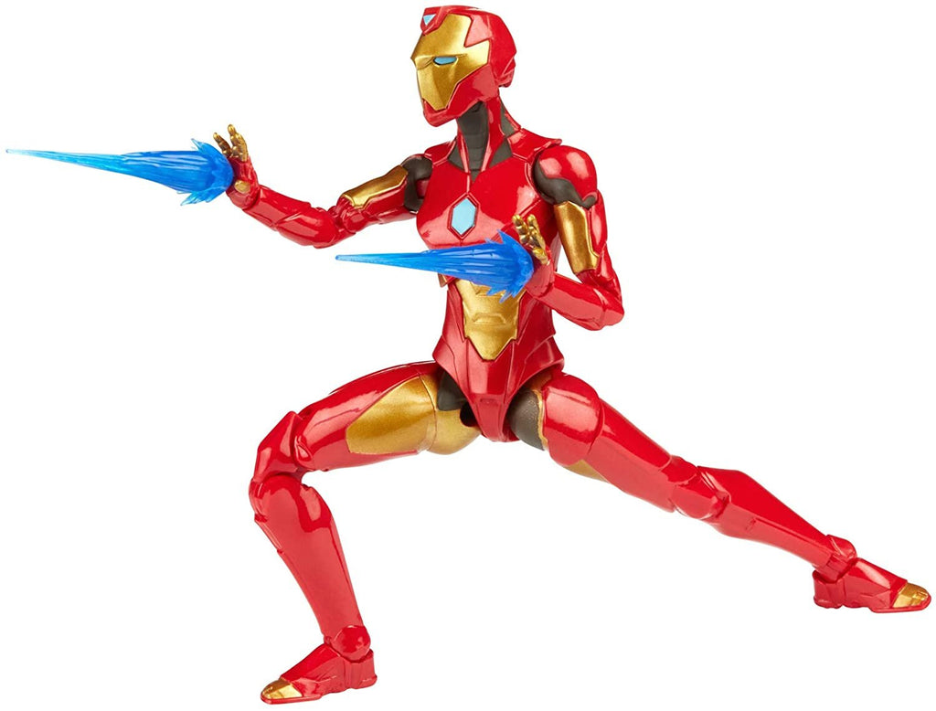 Hasbro Marvel Legends Series 6-inch Ironheart Action Figure Toy, Premium Design and Articulation, Includes 5 Accessories and 1 Build-A-Figure Part, Red,gold