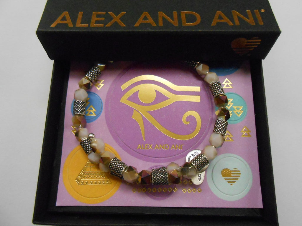 Alex and Ani Womens Ruler Wrap, Robin Bangle Bracelet