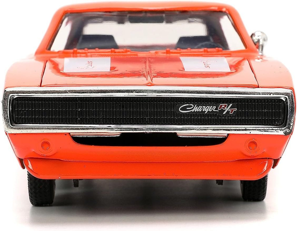 Big Time Muscle 1:24 1968 Dodge Charger Die-Cast Car (Orange)