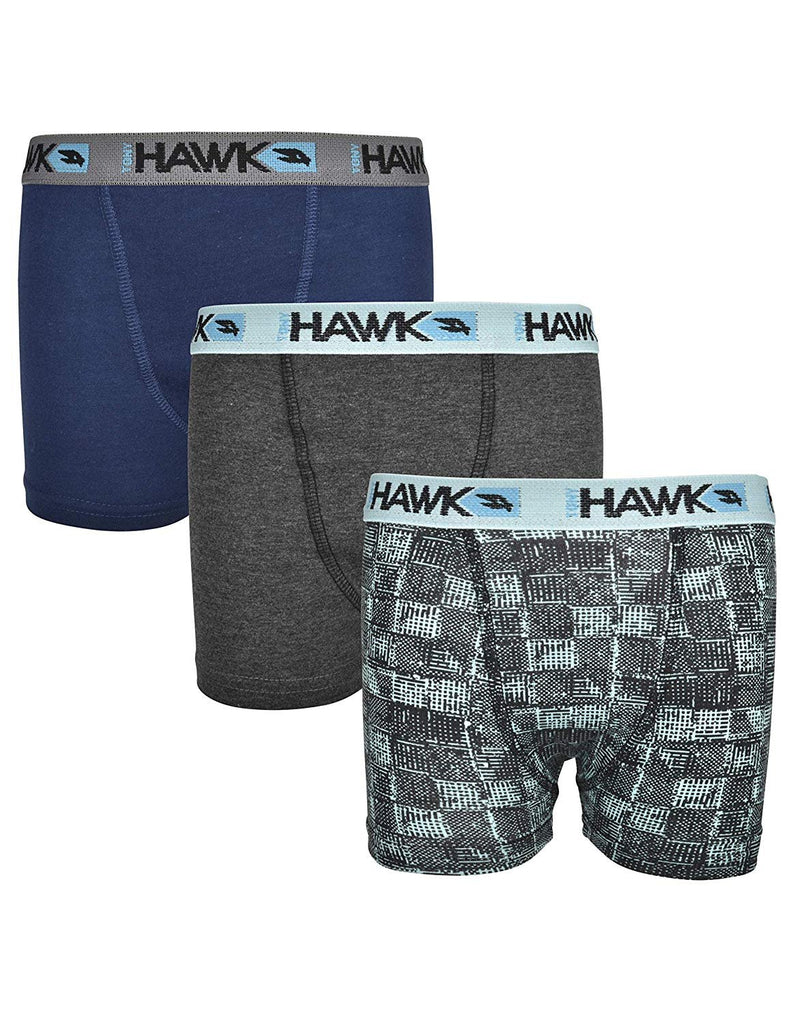 Tony Hawk Boys' Boxer Briefs 9-Pack Value Cotton Blend Toddler-Big Kid Sizes No Fly Underwear